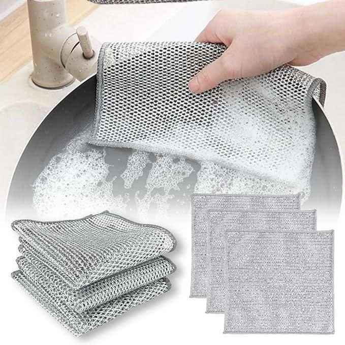 Multipurpose Metal Mesh Cleaning Cloth (Pack of 5)