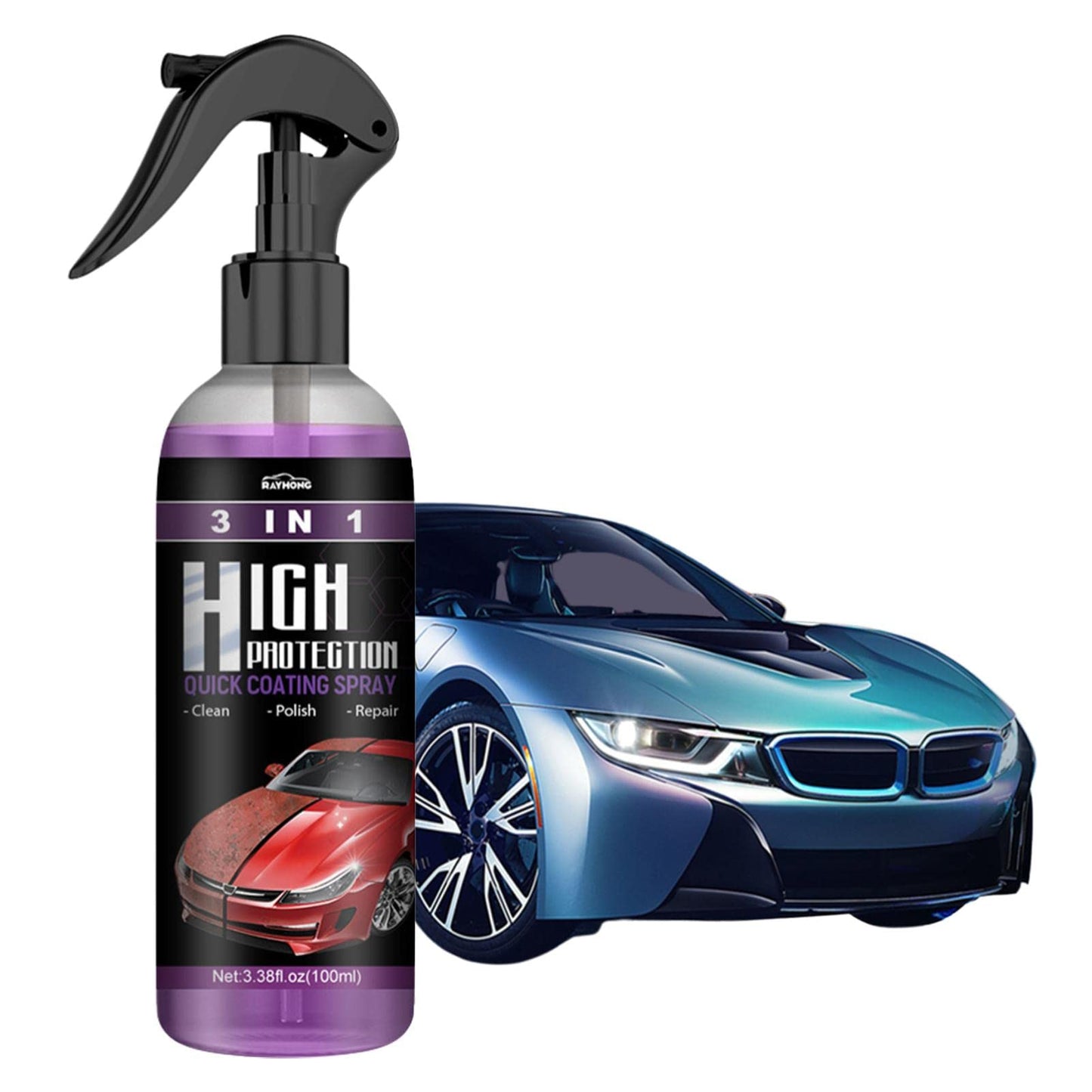 🔥 Best Seller!! Pack Of 6🔥PCS Microfiber Car Duster Brush Complete Cleaning Kit (Big Car Duster, 3 in 1 Wax Coating, Small Duster, Microfiber Cloth, Detailing Brush and Windshield Cleaning Tablets)