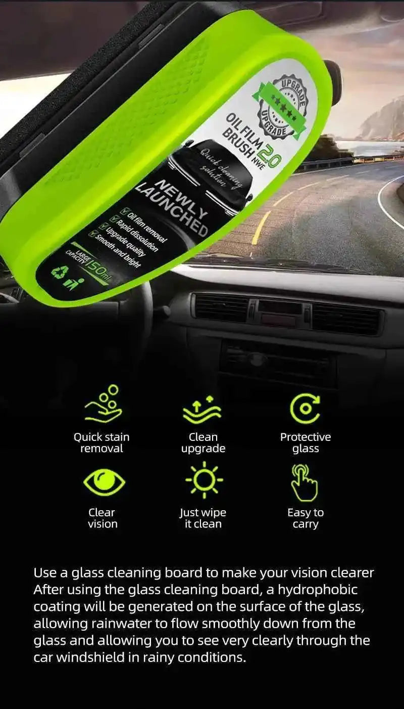 CrystalShield Pro 2.0 Anti-Fog Glass Cleaning Brush💦🚗