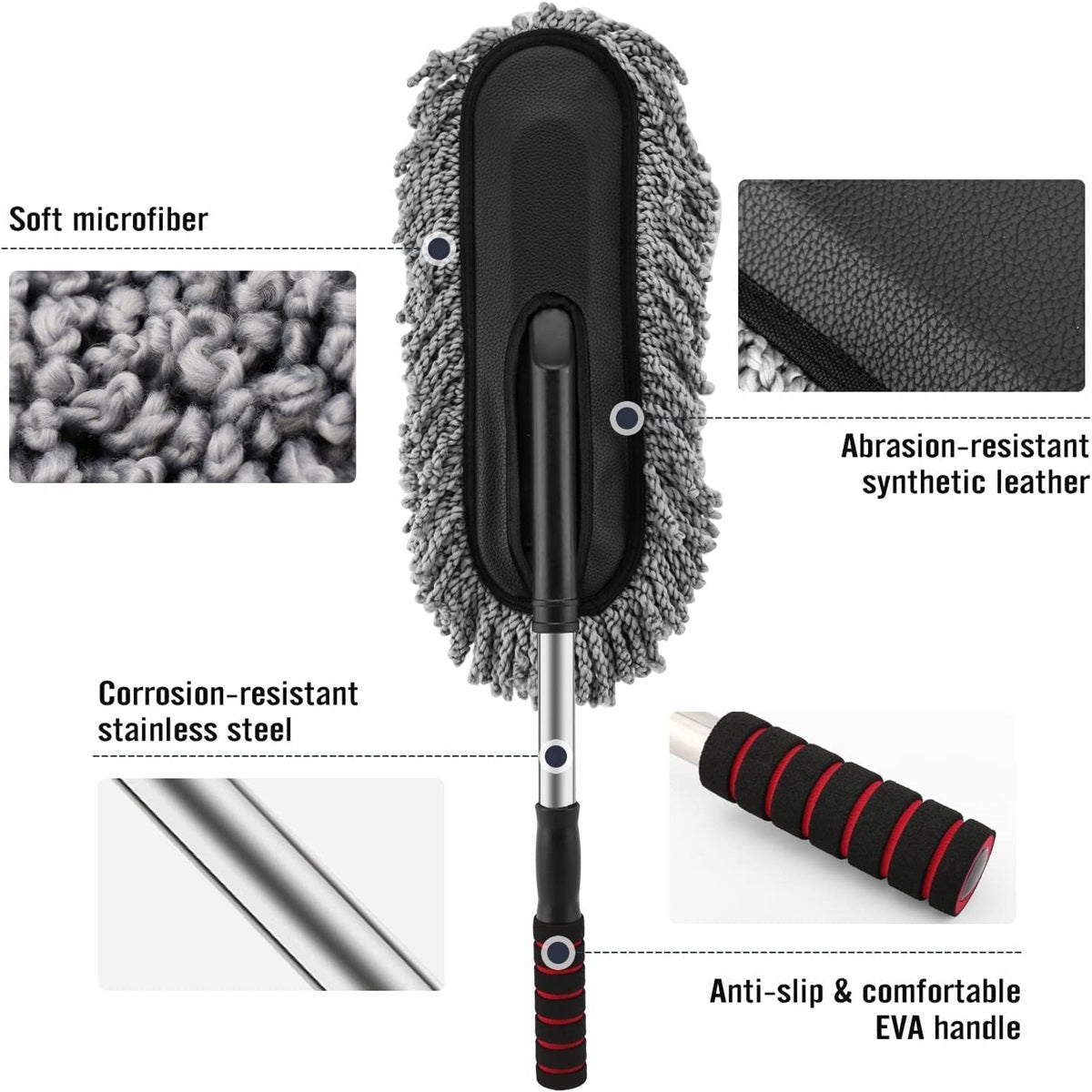 New Extendable Microfiber Car Cleaning Brush
