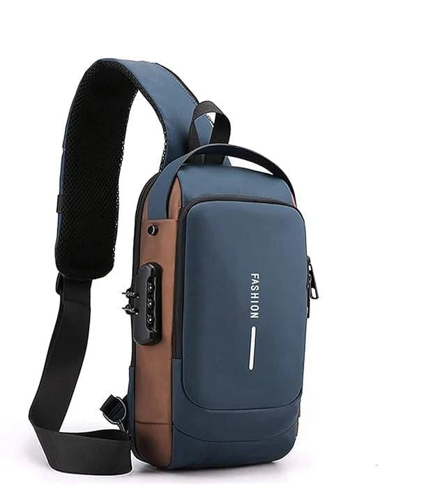 Unisex Sling Bag – Classic Leather Style for Bikers, Workaholics, College & Travel