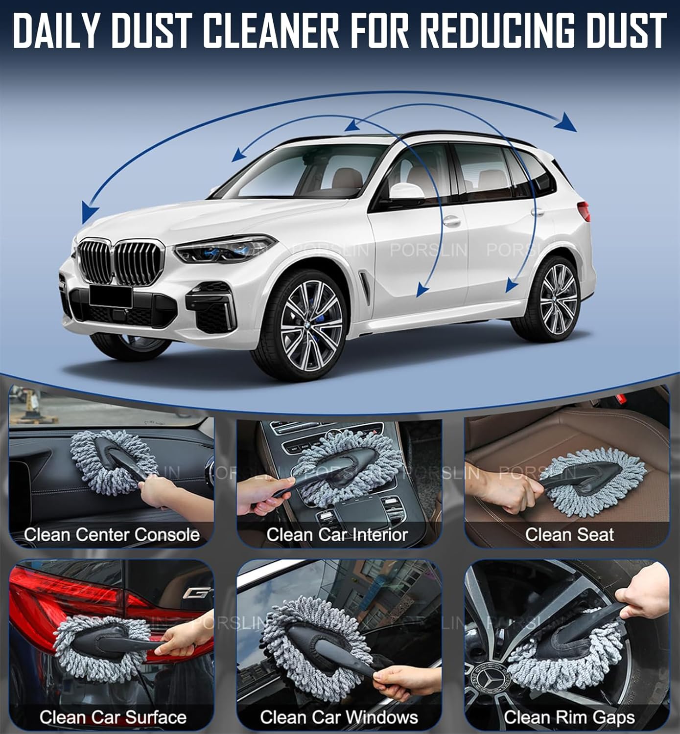 New Extendable Microfiber Car Cleaning Brush