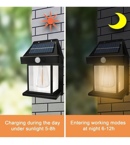 Solar Wall Lights Outdoor (1/3 Light Bulb)