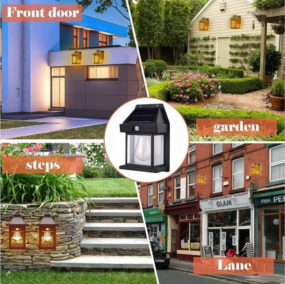 Solar Wall Lights Outdoor (1/3 Light Bulb)