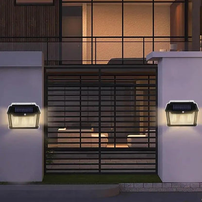 Solar Wall Lights Outdoor (1/3 Light Bulb)