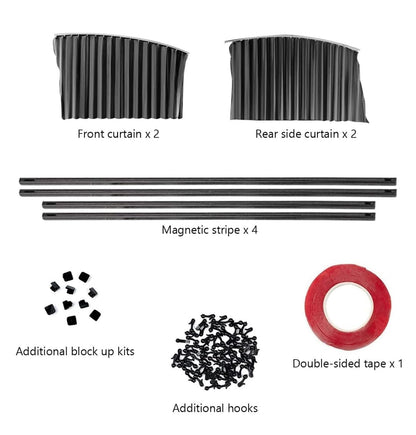 Magnetic Car Side Window Sunshade Curtains (4PCS)