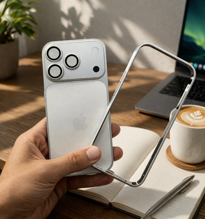 Metal Bumper Converter Case to iPhone 17 Pro Max ( Images are Real & Genuine )