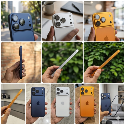 Metal Bumper Converter Case to iPhone 17 Pro Max ( Images are Real & Genuine )