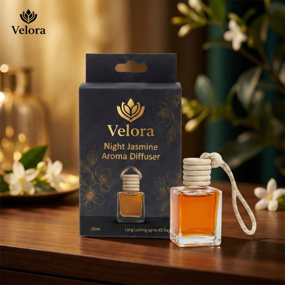 Car Aroma Diffuser Pack of 2 "Noir Drive & Orange Torque"