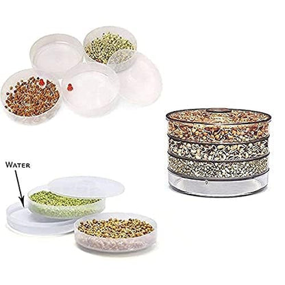 Grains Seeds Dal Channa Chole Ragi Organic Sprouting Jar