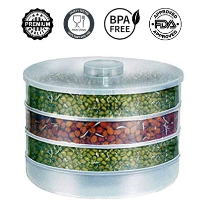 Grains Seeds Dal Channa Chole Ragi Organic Sprouting Jar