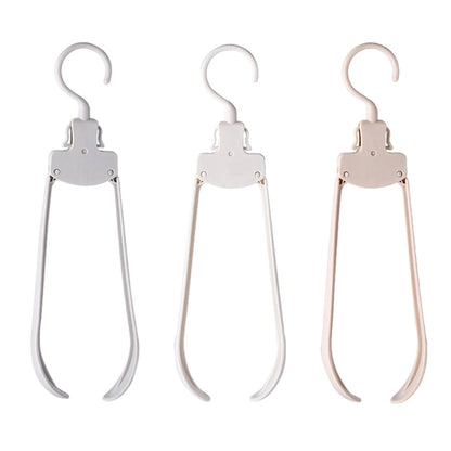 Foldable Cloths Organizer Plastic Hanger Multicolor (Pack of 6 or 12)