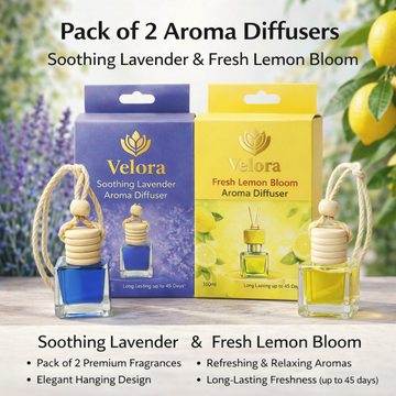 Car Aroma Diffuser Pack of 2 "Urban Drift & Lime Drive"